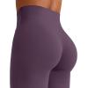 imageYEOREO Workout Leggings Womens No Front Seam Straight Leggings 29quot  315quot  33quot High Waist Buttery Eddiy Gym Yoga PantsBlack Berry Purple