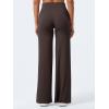 imageYEOREO Workout Leggings Womens No Front Seam Straight Leggings 29quot  315quot  33quot High Waist Buttery Eddiy Gym Yoga PantsDark Brown