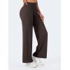 imageYEOREO Workout Leggings Womens No Front Seam Straight Leggings 29quot  315quot  33quot High Waist Buttery Eddiy Gym Yoga PantsDark Brown