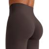 imageYEOREO Workout Leggings Womens No Front Seam Straight Leggings 29quot  315quot  33quot High Waist Buttery Eddiy Gym Yoga PantsDark Brown