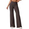 imageYEOREO Workout Leggings Womens No Front Seam Straight Leggings 29quot  315quot  33quot High Waist Buttery Eddiy Gym Yoga PantsDark Brown