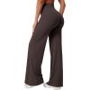 imageYEOREO Workout Leggings Womens No Front Seam Straight Leggings 29quot  315quot  33quot High Waist Buttery Eddiy Gym Yoga PantsDark Brown