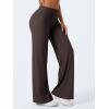 imageYEOREO Workout Leggings Womens No Front Seam Straight Leggings 29quot  315quot  33quot High Waist Buttery Eddiy Gym Yoga PantsDark Brown