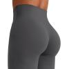 imageYEOREO Workout Leggings Womens No Front Seam Straight Leggings 29quot  315quot  33quot High Waist Buttery Eddiy Gym Yoga PantsDark Gray