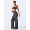 imageYEOREO Workout Leggings Womens No Front Seam Straight Leggings 29quot  315quot  33quot High Waist Buttery Eddiy Gym Yoga PantsDark Gray
