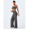 imageYEOREO Workout Leggings Womens No Front Seam Straight Leggings 29quot  315quot  33quot High Waist Buttery Eddiy Gym Yoga PantsDark Gray