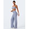 imageYEOREO Workout Leggings Womens No Front Seam Straight Leggings 29quot  315quot  33quot High Waist Buttery Eddiy Gym Yoga PantsGranite Blue