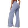 imageYEOREO Workout Leggings Womens No Front Seam Straight Leggings 29quot  315quot  33quot High Waist Buttery Eddiy Gym Yoga PantsGranite Blue