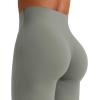 imageYEOREO Workout Leggings Womens No Front Seam Straight Leggings 29quot  315quot  33quot High Waist Buttery Eddiy Gym Yoga PantsGray Green
