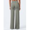 imageYEOREO Workout Leggings Womens No Front Seam Straight Leggings 29quot  315quot  33quot High Waist Buttery Eddiy Gym Yoga PantsGray Green