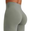 imageYEOREO Workout Leggings Womens No Front Seam Straight Leggings 29quot  315quot  33quot High Waist Buttery Eddiy Gym Yoga PantsGray Green