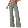 imageYEOREO Workout Leggings Womens No Front Seam Straight Leggings 29quot  315quot  33quot High Waist Buttery Eddiy Gym Yoga PantsGray Green