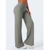 imageYEOREO Workout Leggings Womens No Front Seam Straight Leggings 29quot  315quot  33quot High Waist Buttery Eddiy Gym Yoga PantsGray Green