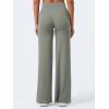 imageYEOREO Workout Leggings Womens No Front Seam Straight Leggings 29quot  315quot  33quot High Waist Buttery Eddiy Gym Yoga PantsGray Green