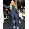 imageYEOREO Workout Leggings Womens No Front Seam Straight Leggings 29quot  315quot  33quot High Waist Buttery Eddiy Gym Yoga PantsNavy Blue