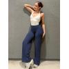 imageYEOREO Workout Leggings Womens No Front Seam Straight Leggings 29quot  315quot  33quot High Waist Buttery Eddiy Gym Yoga PantsNavy Blue