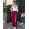 imageYEOREO Workout Leggings Womens No Front Seam Straight Leggings 29quot  315quot  33quot High Waist Buttery Eddiy Gym Yoga PantsRuby Red