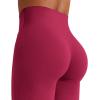 imageYEOREO Workout Leggings Womens No Front Seam Straight Leggings 29quot  315quot  33quot High Waist Buttery Eddiy Gym Yoga PantsRuby Red
