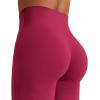 imageYEOREO Workout Leggings Womens No Front Seam Straight Leggings 29quot  315quot  33quot High Waist Buttery Eddiy Gym Yoga PantsRuby Red