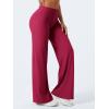 imageYEOREO Workout Leggings Womens No Front Seam Straight Leggings 29quot  315quot  33quot High Waist Buttery Eddiy Gym Yoga PantsRuby Red
