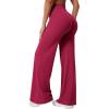 imageYEOREO Workout Leggings Womens No Front Seam Straight Leggings 29quot  315quot  33quot High Waist Buttery Eddiy Gym Yoga PantsRuby Red