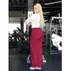 imageYEOREO Workout Leggings Womens No Front Seam Straight Leggings 29quot  315quot  33quot High Waist Buttery Eddiy Gym Yoga PantsRuby Red