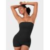 imageYEOREO Womens Y2K Strapless Tube Top Zannie Going Out Seamless Workout Padded Tank Tops Gym Light SupportBlack