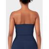 imageYEOREO Womens Y2K Strapless Tube Top Zannie Going Out Seamless Workout Padded Tank Tops Gym Light SupportNavy