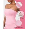 imageYEOREO Womens Y2K Strapless Tube Top Zannie Going Out Seamless Workout Padded Tank Tops Gym Light SupportPink