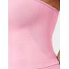 imageYEOREO Womens Y2K Strapless Tube Top Zannie Going Out Seamless Workout Padded Tank Tops Gym Light SupportPink