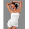 imageYEOREO Womens Y2K Strapless Tube Top Zannie Going Out Seamless Workout Padded Tank Tops Gym Light SupportWhite