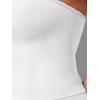 imageYEOREO Womens Y2K Strapless Tube Top Zannie Going Out Seamless Workout Padded Tank Tops Gym Light SupportWhite