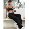 imageYEOREO Workout Leggings Womens No Front Seam Straight Leggings 29quot  315quot  33quot High Waist Buttery Eddiy Gym Yoga PantsBlack