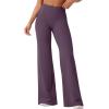 imageYEOREO Workout Leggings Womens No Front Seam Straight Leggings 29quot  315quot  33quot High Waist Buttery Eddiy Gym Yoga PantsBlack Berry Purple