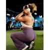 imageYEOREO Workout Leggings Womens No Front Seam Straight Leggings 29quot  315quot  33quot High Waist Buttery Eddiy Gym Yoga PantsBlack Berry Purple