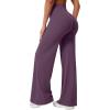 imageYEOREO Workout Leggings Womens No Front Seam Straight Leggings 29quot  315quot  33quot High Waist Buttery Eddiy Gym Yoga PantsBlack Berry Purple