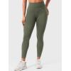 imageYEOREO CoreFlex Women Workout Leggings with Pockets Scrunch Butt Lifting Gym Cargo DenimLook Yoga PantsArmy Green