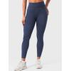 imageYEOREO CoreFlex Women Workout Leggings with Pockets Scrunch Butt Lifting Gym Cargo DenimLook Yoga PantsNavy Blue