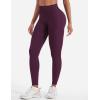 imageYEOREO Seamless Workout Leggings for Women Butt Lifting Hidden Scrunch Leggings High Waisted Gym Yoga Lilliean Impact PantsBlack Cherry