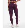 imageYEOREO Seamless Workout Leggings for Women Butt Lifting Hidden Scrunch Leggings High Waisted Gym Yoga Lilliean Impact PantsBlack Cherry