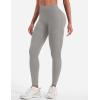 imageYEOREO Seamless Workout Leggings for Women Butt Lifting Hidden Scrunch Leggings High Waisted Gym Yoga Lilliean Impact PantsLight Gray