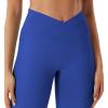 imageYEOREO Women Hidden Scrunch Impact Leggings V Cross Waist Leggings Butt Booty Lifting Gym PantsRoyal Blue