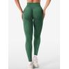 imageYEOREO Womens Workout Gym Leggings Julissa Hidden Scrunch Butt Sculpting Compression Mid Rise V Back Yoga Leggings 26quotGreen