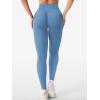 imageYEOREO Womens Workout Gym Leggings Julissa Hidden Scrunch Butt Sculpting Compression Mid Rise V Back Yoga Leggings 26quotLight Blue