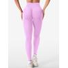 imageYEOREO Womens Workout Gym Leggings Julissa Hidden Scrunch Butt Sculpting Compression Mid Rise V Back Yoga Leggings 26quotLilac