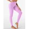 imageYEOREO Womens Workout Gym Leggings Julissa Hidden Scrunch Butt Sculpting Compression Mid Rise V Back Yoga Leggings 26quotLilac