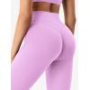 imageYEOREO Womens Workout Gym Leggings Julissa Hidden Scrunch Butt Sculpting Compression Mid Rise V Back Yoga Leggings 26quotLilac
