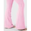 imageYEOREO Workout Mini Flare Leggings for Women Hidden Scrunch High Waisted Seamless Gym Leggings Brinklie 30quot Yoga PantsPink