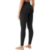 imageYEOREO Womens Workout Gym Leggings Julissa Hidden Scrunch Butt Sculpting Compression Mid Rise V Back Yoga Leggings 26quotBlack
