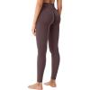imageYEOREO Womens Workout Gym Leggings Julissa Hidden Scrunch Butt Sculpting Compression Mid Rise V Back Yoga Leggings 26quotBrown